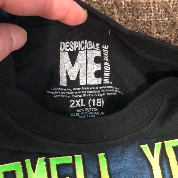 Bundle of 3 XL and 2XL Youth Character Tees Harry Potter Mario and Minions - Picture 5 of 8